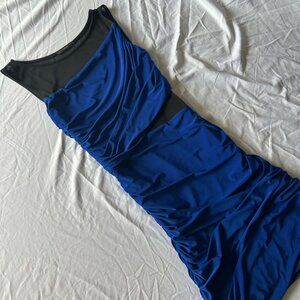 Women's Black and Blue Dress